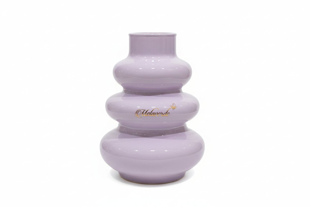 Vaso ginevra in vetro h.17cm lilla | Rohome | Rohome