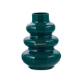 Vaso ginevra in vetro h.17cm verde petrolio | Rohome | Rohome