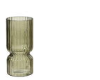 Vaso in Vetro Soffiato Colorato – Design Moderno a Coste| Rohome | Rohome