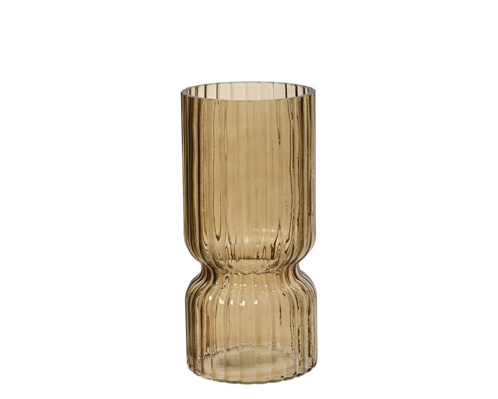 Vaso in Vetro Soffiato Colorato – Design Moderno a Coste| Rohome | Rohome