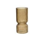 Vaso in Vetro Soffiato Colorato – Design Moderno a Coste| Rohome | Rohome