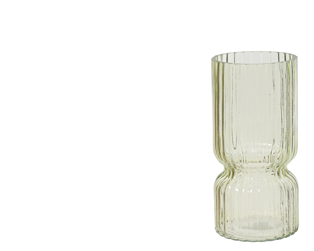 Vaso in Vetro Soffiato Colorato – Design Moderno a Coste| Rohome | Rohome