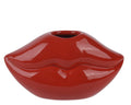 Vaso mono fiore in ceramica a forma di labbra | rohome | Rohome