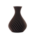 Vaso spirale Melaverde in PLA H.26cm wengè | Rohome | Rohome