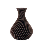 Vaso spirale Melaverde in PLA H.26cm wengè | Rohome | Rohome
