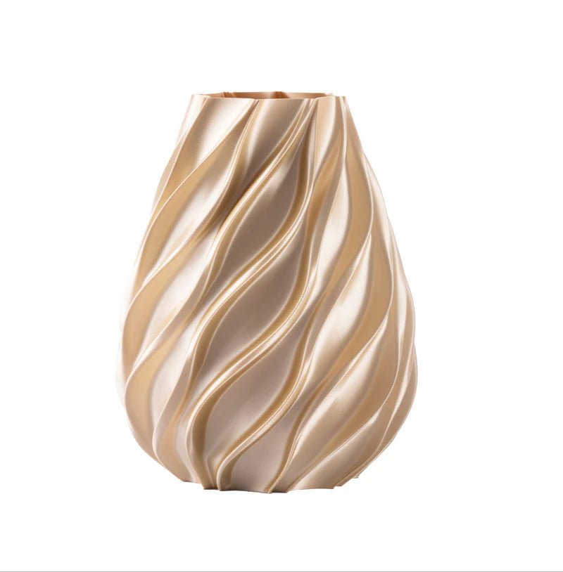 Vaso twiat Melaverde in PLA H.21cm champagne | Rohome | Rohome