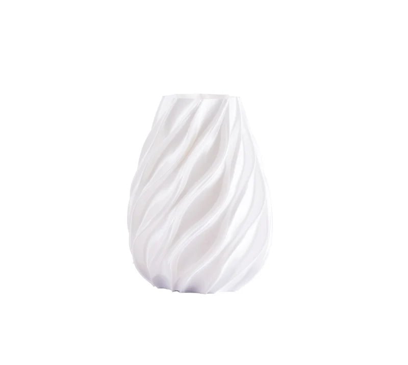Vaso twist Melaverde in PLA H.21cm bianco | Rohome | Rohome