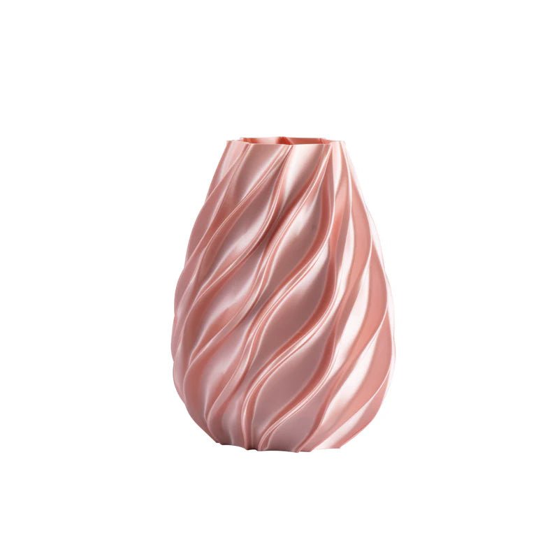 Vaso twist Melaverde in PLA H.21cm cipria | Rohome | Rohome