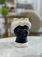 Verus - Testa di Moro bianco antico volto nero Lady H 12cm | Rohome | Rohome