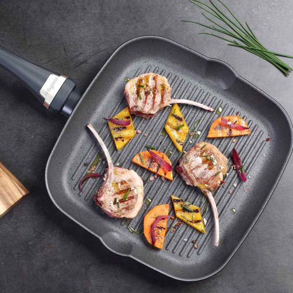 Tognana - Grill quadra 28 cm x 28 cm Alluminio Italika Premium | Rohome