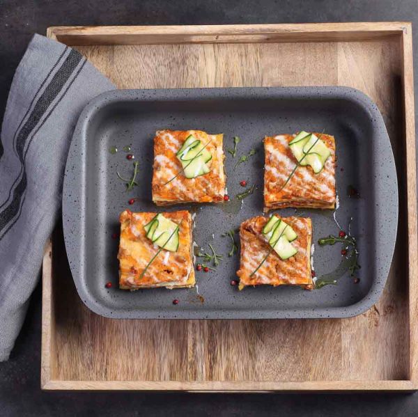 Tognana - Lasagnera in alluminio l.25cm x l18cm x H.6cm