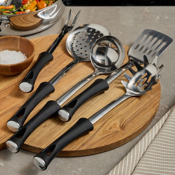 Andrea Fontebasso - Cucchiaione Acciaio inox Nero | Rohome