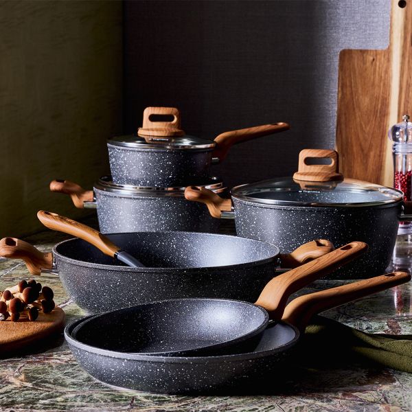 Tognana - Batteria di pentole e padelle 8 pezzi Wild Stone | Rohome