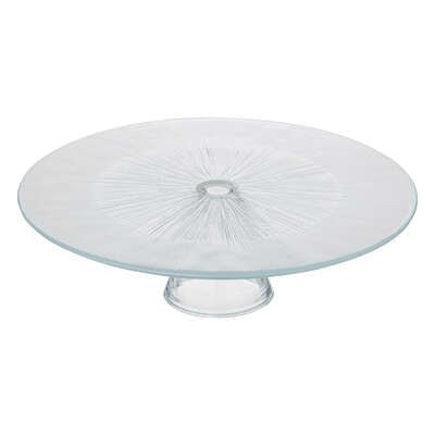 Alzata per torta d28cm in vetro | rohome | Rohome