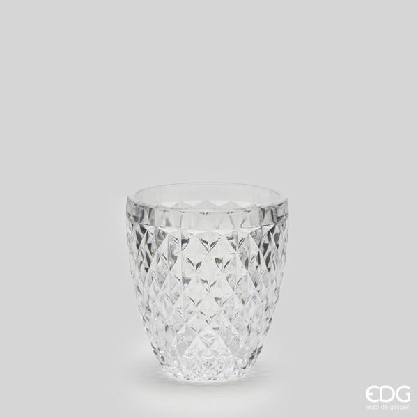 Edg - 6 bicchieri rombi trasparenti h10 | rohome - Rohome