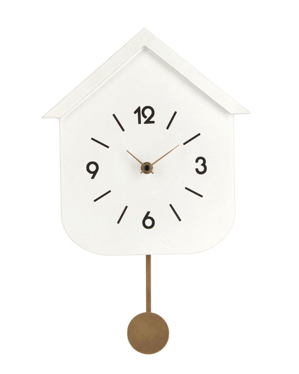 Orologio da parete a pendolo bianco | rohome - Rohome