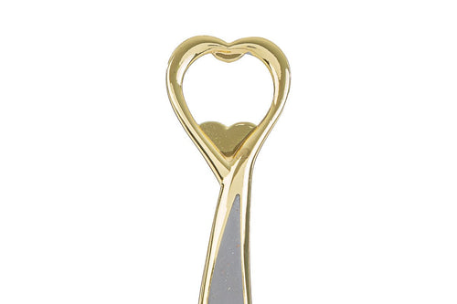 Apri bottiglia in metallo oro cuore | rohome | Rohome