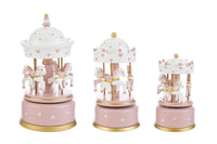 Bomboniera carillon giostra rosa h13 | rohome - Rohome