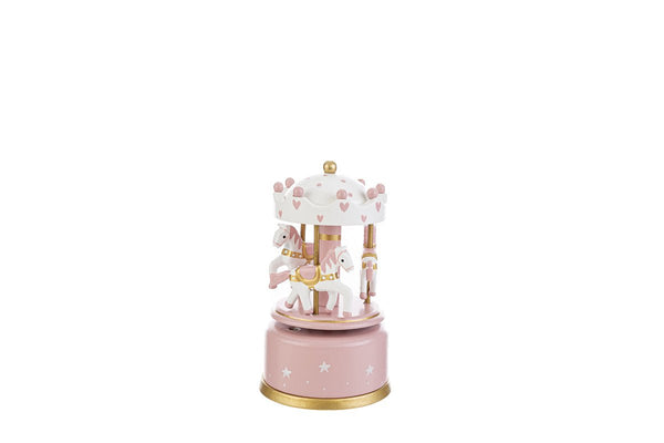 Bomboniera carillon giostra rosa h13 | rohome - Rohome