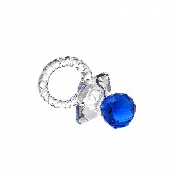 Bomboniera ciucciotto in cristallo blu | rohome - Rohome