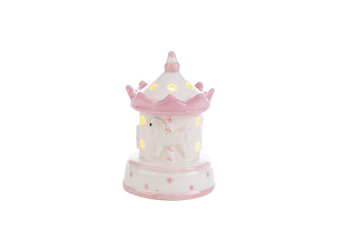 Bomboniera giostrina porcellana rosa | rohome | Rohome