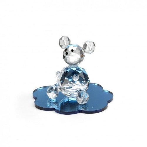 Bomboniera orsetto in cristallo blu | rohome | Rohome