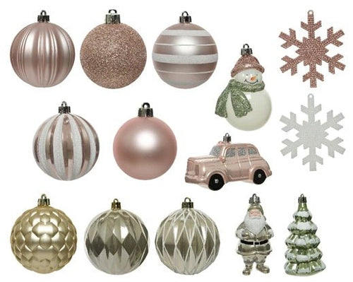 Box decorazioni albero di natale pink - green | rohome | Rohome