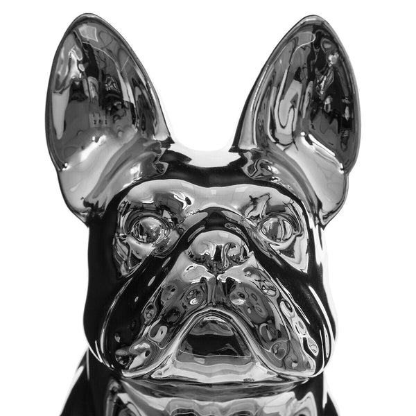 Bulldog decorativo argento | rohome - Rohome
