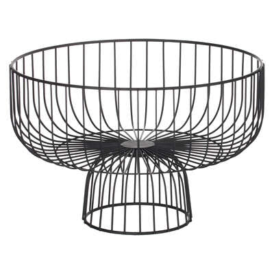 Cestino in metallo nero porta frutta | rohome - Rohome
