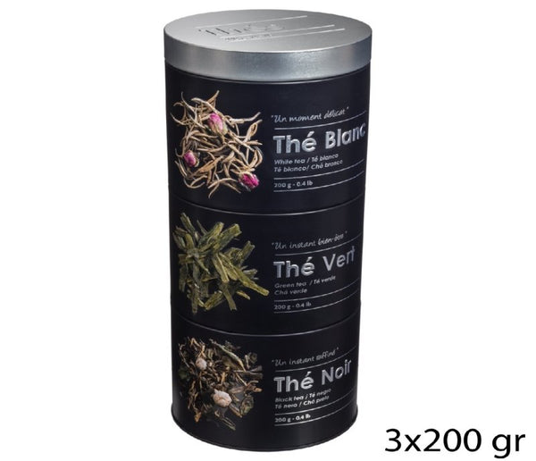 Contenitore per tea in metallo 3 pz | rohome - Rohome