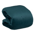 Copriletto in velluto blu | rohome | Rohome