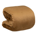 Copriletto in velluto ocra | rohome | Rohome