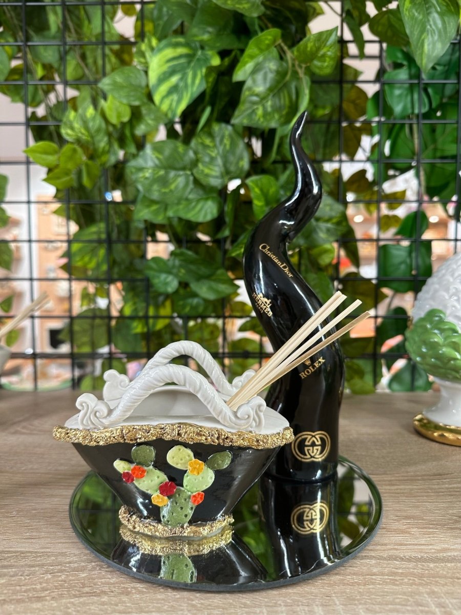 Corno portafortuna luxury brand nero | rohome - Rohome