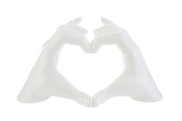 Cuore mani in resina colore bianco | rohome - Rohome