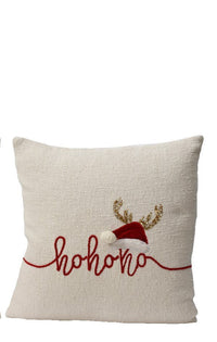 Cuscino natalizio in cotone ricamato | rohome - Rohome