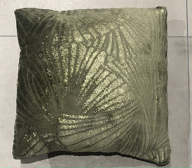 Cuscino verde stampa gold | rohome - Rohome