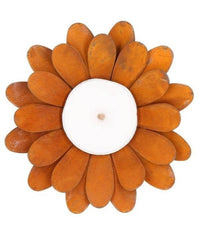 Fiore porta candela corten d 20cm | rohome - Rohome