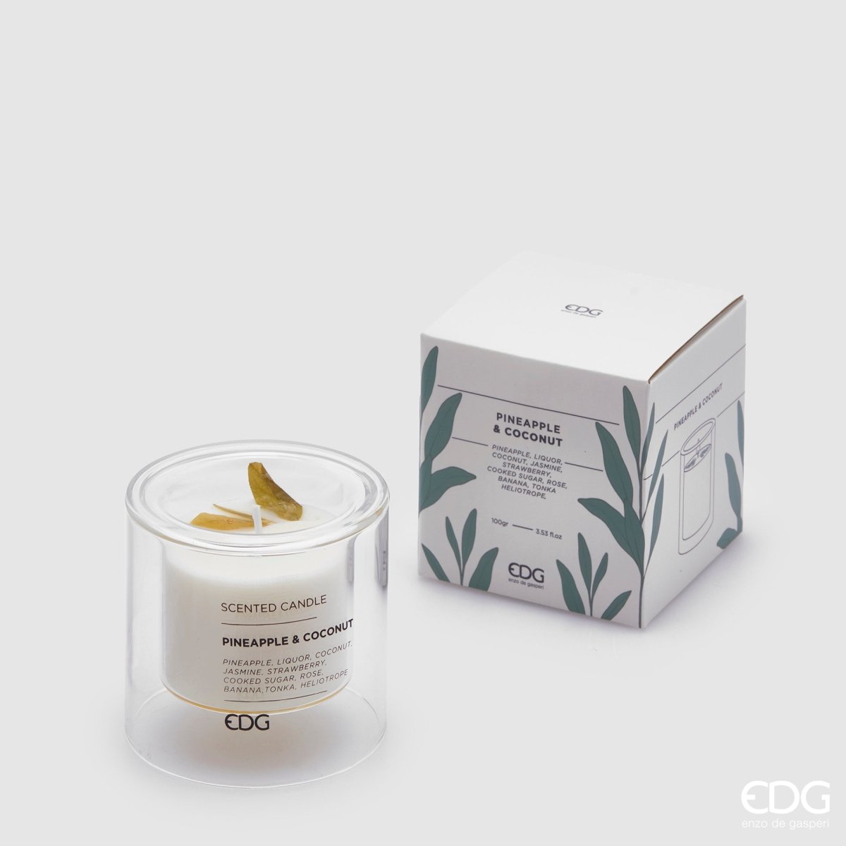 Edg - candela profumata silhouette ananas e cocco | rohome - Rohome