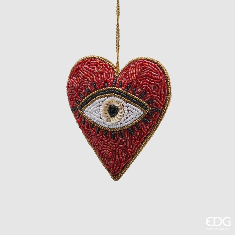 EDG - DECORAZIONE ALBERO DI NATALE CUORE | ROHOME - Rohome - -