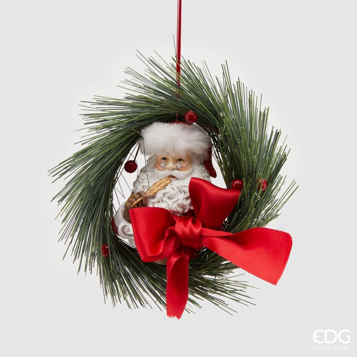 Edg - decorazione babbo natale corona led | rohome - Rohome