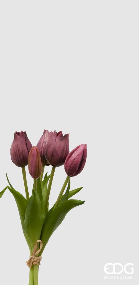 Edg - mazzo tulipano lilla h 26cm | rohome - Rohome