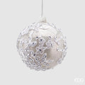 Edg - palla di natale in vetro gemme silver | rohome | Rohome