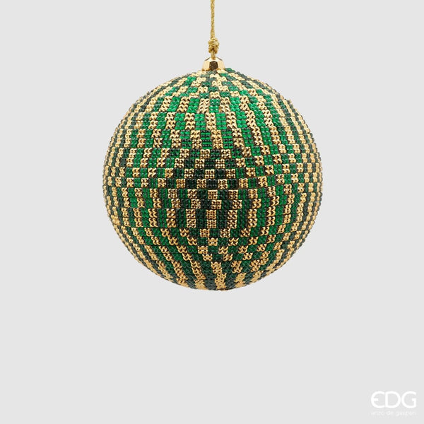 Edg - palla di natale mosaico verde oro | rohome - Rohome