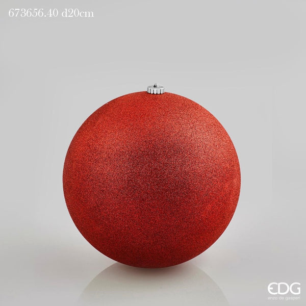 Edg - palla di natale poly rosso d20 | rohome - Rohome