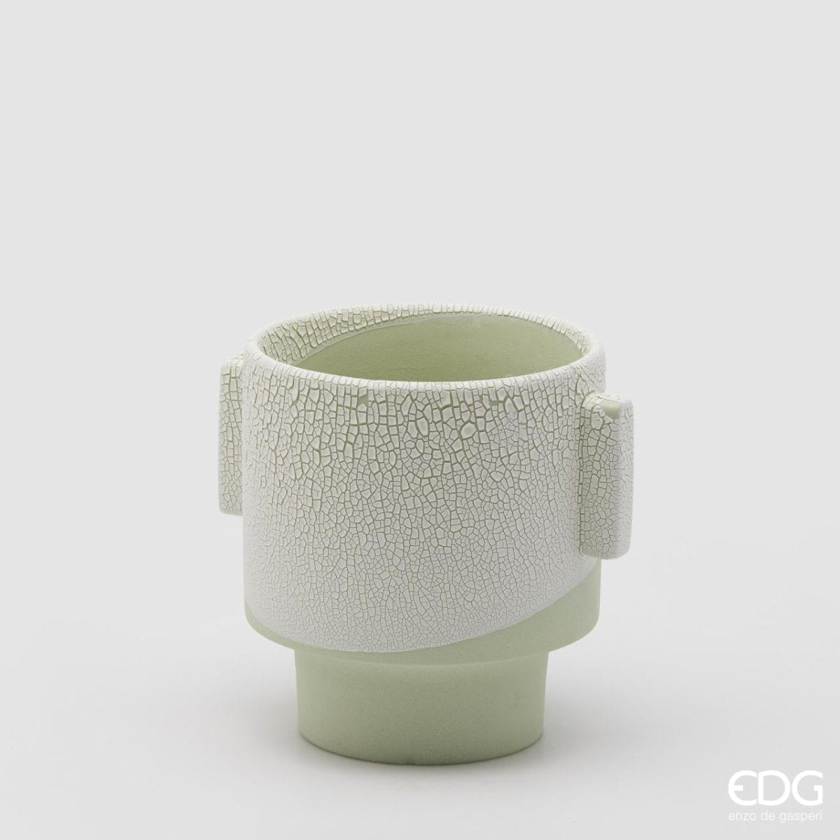 Edg - vaso chakra con manici light green | rohome - Rohome