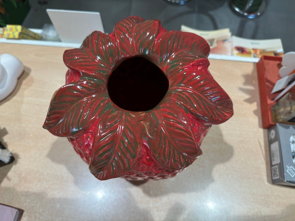 Edg vaso chakra fragola con foglia h29 | rohome - Rohome