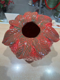 Edg vaso chakra fragola con foglia h29 | rohome - Rohome