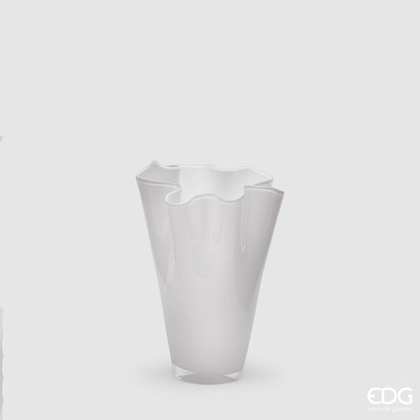 Edg - vaso drappo bianco h22 | rohome - Rohome