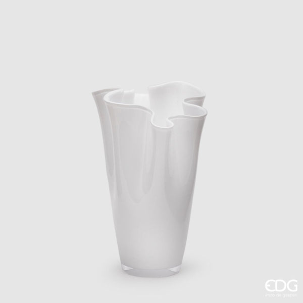 Edg - vaso drappo bianco h29 | rohome - Rohome