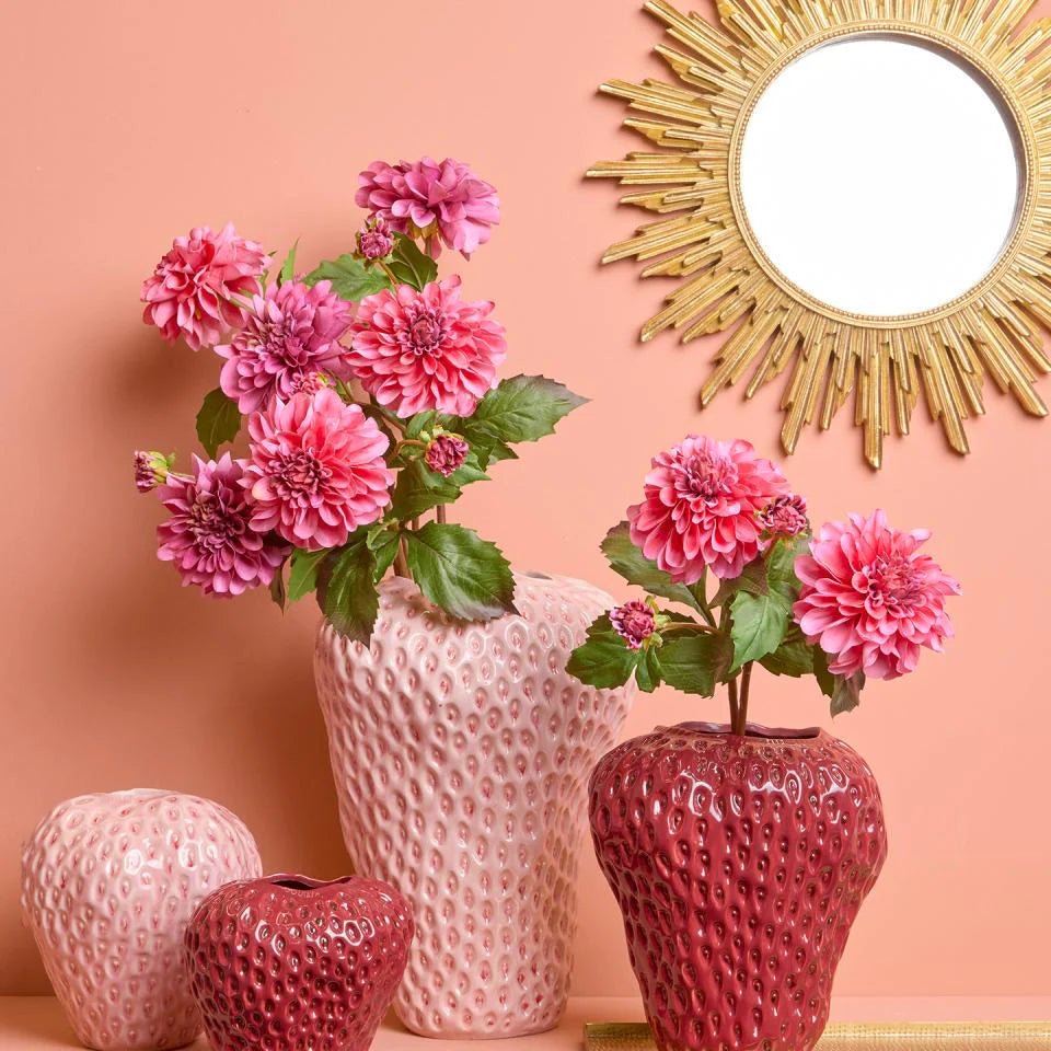 Edg - vaso fragola edg rosa h26 | rohome